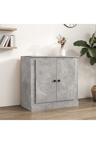 Concept Servantă, gri beton, 70x35,5x67,5 cm, lemn prelucrat