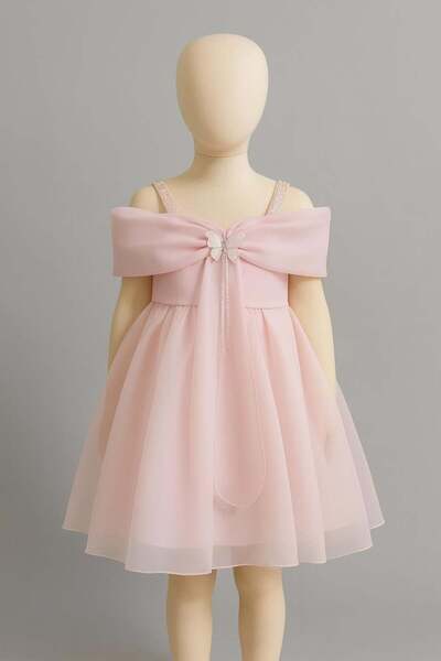 Miss Hely Girls Kids فتاة 3054 فستان سهرة بفراشة GKMH0031