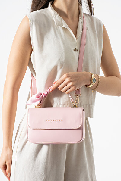 By Hakan TN-106 GEANTĂ DE UMĂR PENTRU FEMEI GEANTĂ DE MÂNĂ GEANTĂ CROSSBODY ROZ