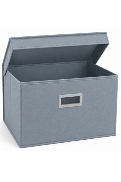 OEM Textile storage box, multifunctional organizer, 40x30x25 cm - Blue Gray