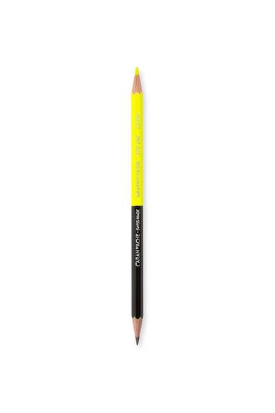 Caran d'Ache GraphiColor Kalem Çift Taraflı ( Siyah & Neon Sarı ) 370-240