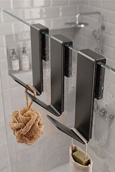 Stainless Steel Inox Towel Hanger,Shower Cabin Glass Hanger,Bathroom Shower Cabin Hanger 3 Pieces