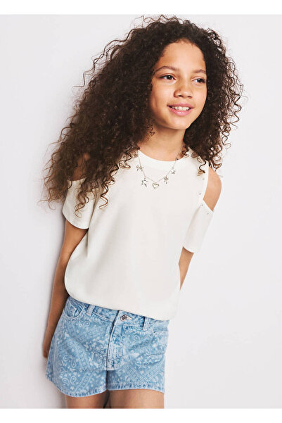 MANGO Kids Şal desenli şort