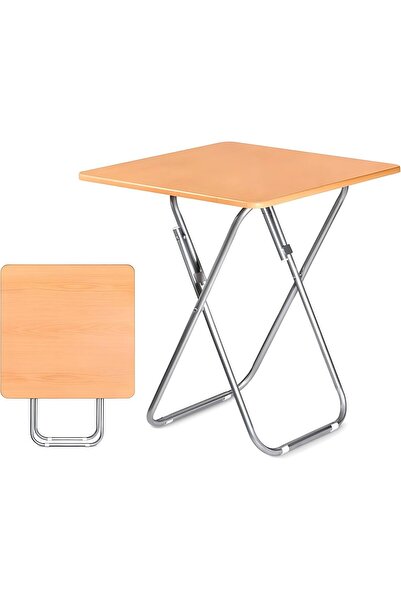 Biki 70X70Cm Square Foldable Table-Light Wood Color-Rq-31018