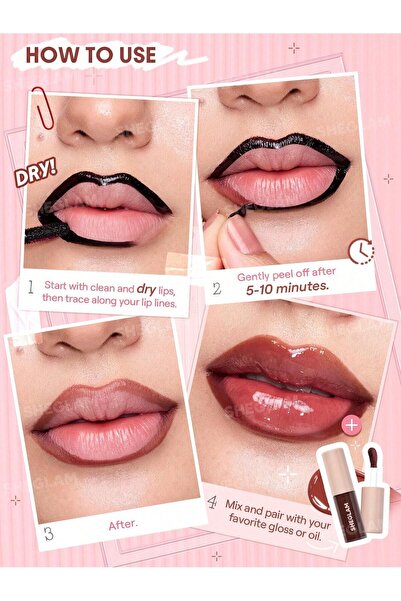 SHEGLAM Fall In Line Peel Off Lip Liner Stain-Mauvelous