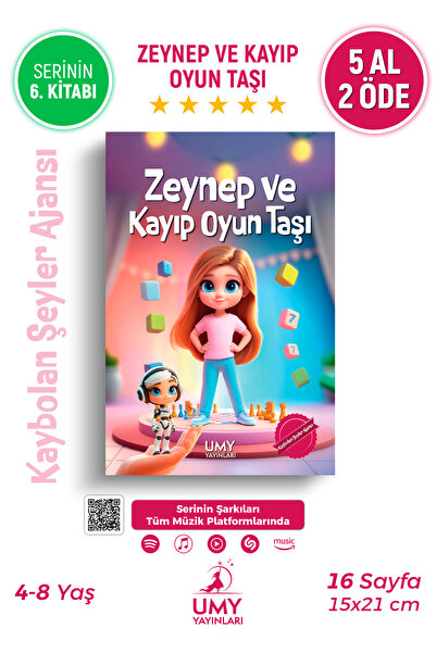 UMY Yayınları Zeynep ve Kayıp Oyun Taşı - Kaybolan Şeyler Ajansı Serisi