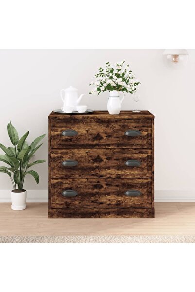Concept Servantă, stejar afumat, 70x35,5x67,5 cm, lemn prelucrat