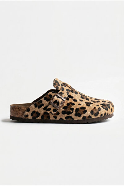 Sivarro Bostonske ženske papuče, udoban đon, gradski stil - leopard smeđa