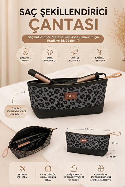 MorPort Premium Τσάντα Styling Μαλλιών Leopard I Τσάντα για Ισιωτικό Μαλλιών ...