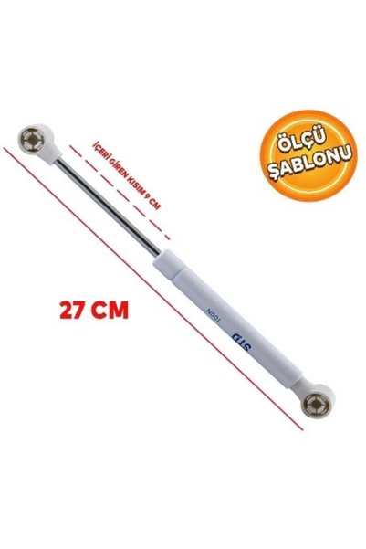 Std 80N Gazlı Piston - Mutfak Dolabı ve Mobilya Kapak Amortisörü (1 'li Paket)