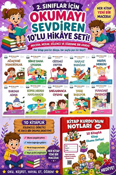 Üçgen Yayıncılık 2.Sınıflar İçin Okumayı Sevdiren 10 lu Hikaye Seti 14 (Kitap...