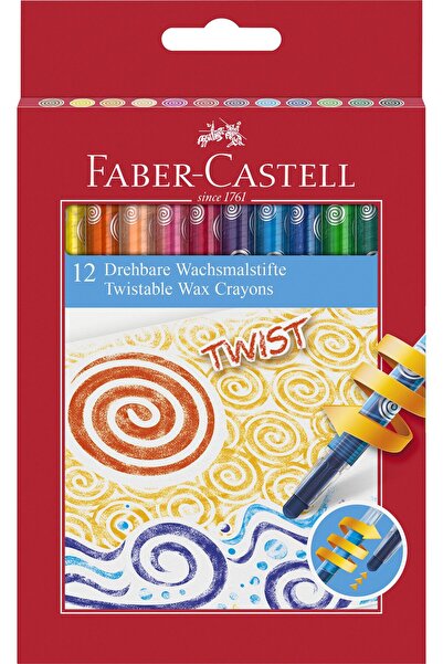 Faber Castell Creioane cerate retractabile Faber-Castell în 12 culori