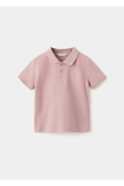 MANGO Baby Kısa kollu pamuklu polo gömlek