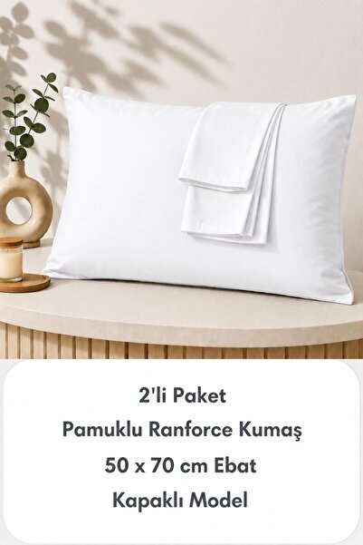 TEXTİLEGARDEN Cotton Double Pillowcase 50x70 Cm