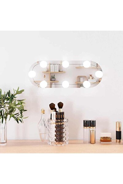 Concept Oglindă de perete cu lumini LED 15x40 cm oval sticlă