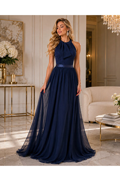 OEM Rochie Royal Navy de Seară – Premium Collection