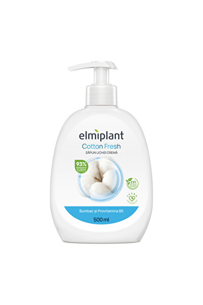 ELMIPLANT Cream liquid soap with cotton and Provitamin B5, Elmiplant, 500 ml