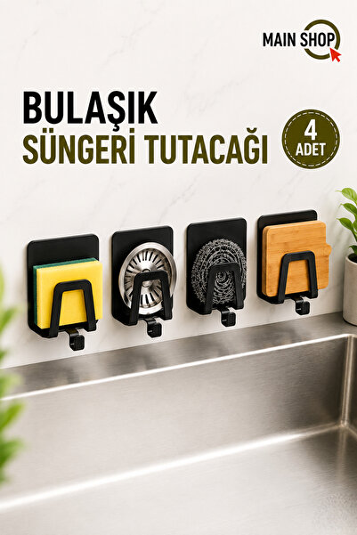 MAİN SHOP Suport pentru burete pentru robinet, 4 bucăți, suport pentru burete...