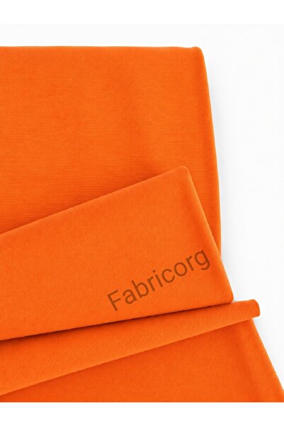 fabricorg Duck Bezi Punch Keten Kumaşı Turuncu (50X180 CM)