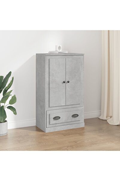 Concept Dulap înalt, gri beton, 60x35,5x103,5 cm, lemn prelucrat