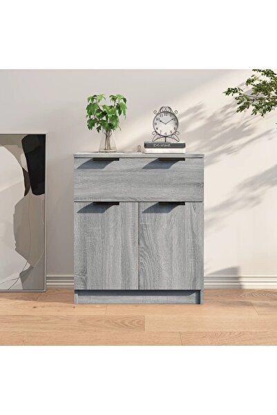 Concept Servantă, sonoma gri, 60x30x70 cm, lemn prelucrat
