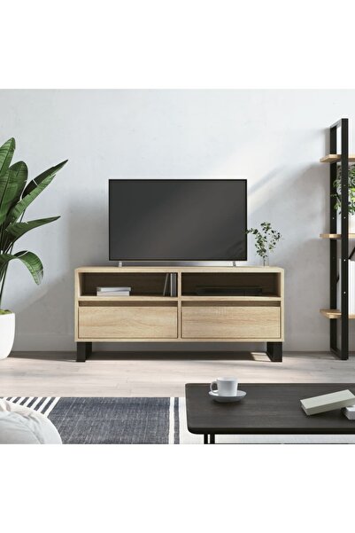 Concept Comodă TV, stejar sonoma, 100x34,5x44,5 cm, lemn prelucrat