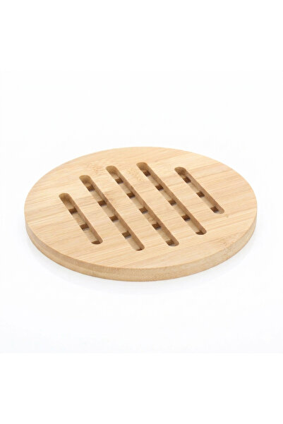 Edenza Bamboo Nihale Round |   Heat Resistant Pot & Teapot Mat |   Natural Ba...