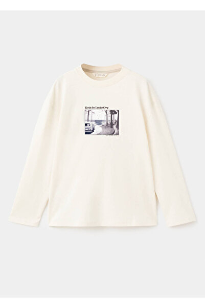 MANGO Kids Tricou din bumbac cu model