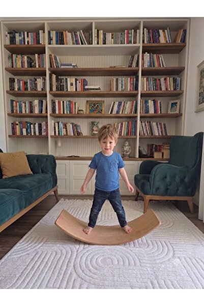 Moccotoys Montessori Denge Tahtası Ahşap Kayın Denge Oyunu