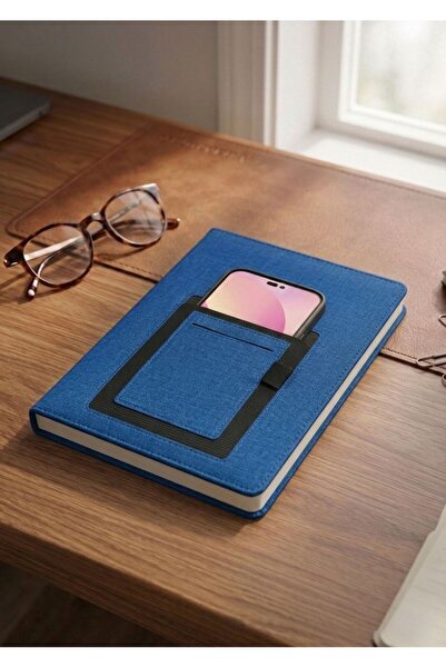 Mr.Notebook Kişiye Özel İsim Yazılı Lacivert Telefon Kılıflı ve Kartlıklı Çiz...