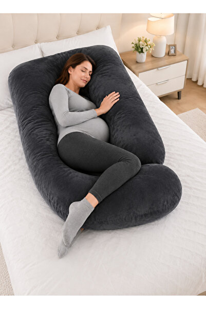 Generic Black G-Shape Full Body Maternity Pillow, Pain Relief Support Cushion...