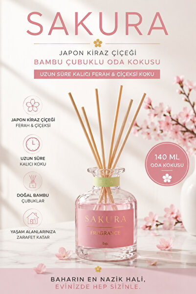 Bo Essences Sakura 140 ml Japon Kiraz Çiçeği Bambu Çubuklu Oda Kokusu | Uzun ...