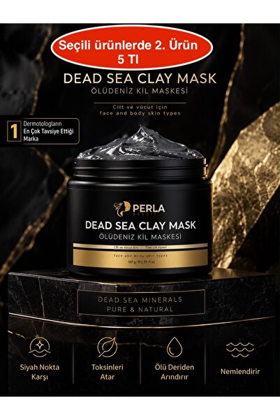 PERLA BEAUTY Kil Maskesi Ölüdeniz Mucizesi collagen Leke,giderici Ve Siyah No...