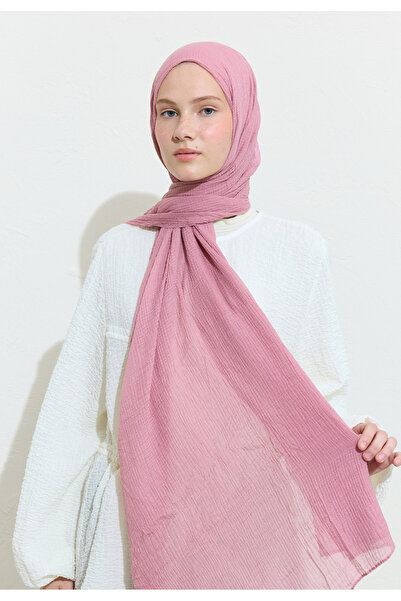 Freshscarfs Modal Krinkıl Şal Gül Pembe