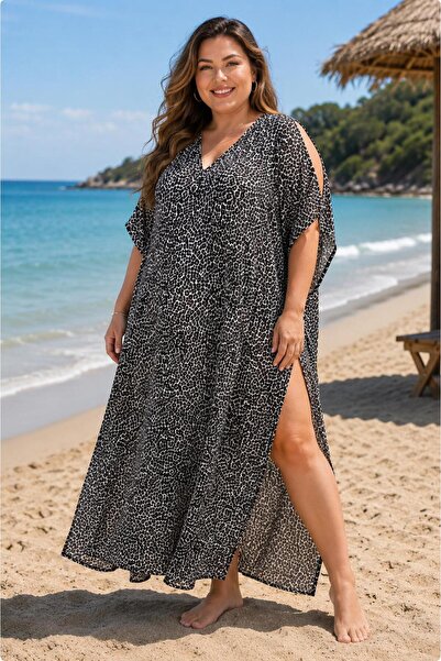 Malven Rochie de plajă pentru femei de mărime mare