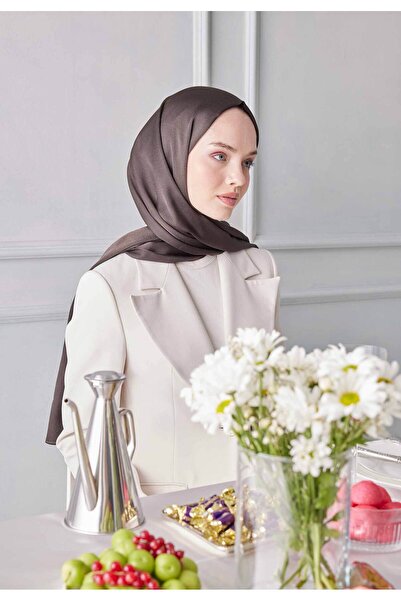 Freshscarfs Janjanlı Şal Ağaç Kabuğu