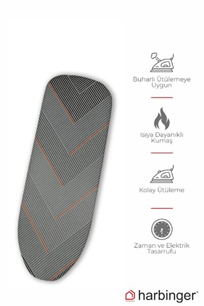 Devecioğlu Harbinger Mm004 Özel Keçeli Isıya Dayanıklı Ütü Masası Bezi Kılıfı 40X140 CM