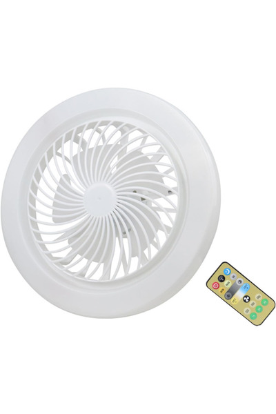 Cata CT-1153 Fanlı 42W 3 Renk Dim Edilebilir Kumandalı Poyraz LED Ampul E27 Duy