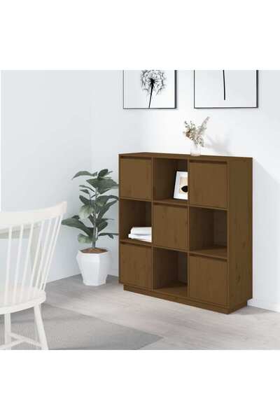 Concept Dulap înalt, maro miere, 110,5x35x117 cm, lemn masiv de pin