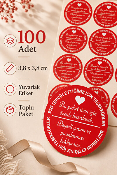 cabuk baskı Round Sticker Bird (4X4Cm) Package - Carefully Prepared