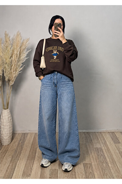 Vizon Collection Kahverengi Univ Sweatshirt