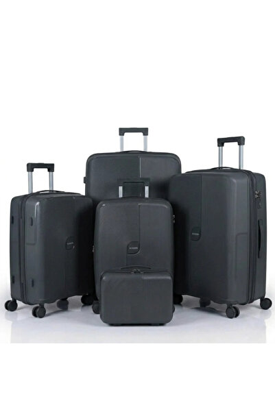 Bag54 Luxury Travel Luggage Set - 5 Piece Polypropylene Shatterproof Suitcase...