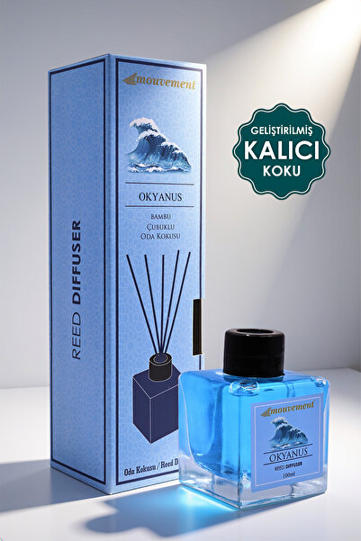 MOUVEMENT Okyanus Esintisi 100 ml Bambu Çubuklu Oda Kokusu Evinizde Doğal Ve ...