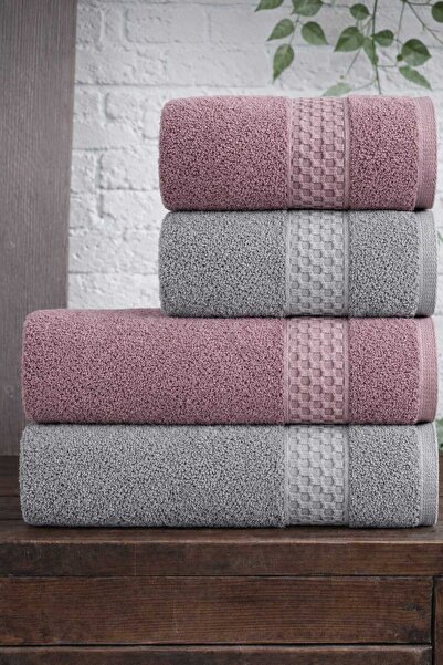 Mela Home Set de prosoape de baie Petek, 4 piese, set de baie turcesc - Proso...