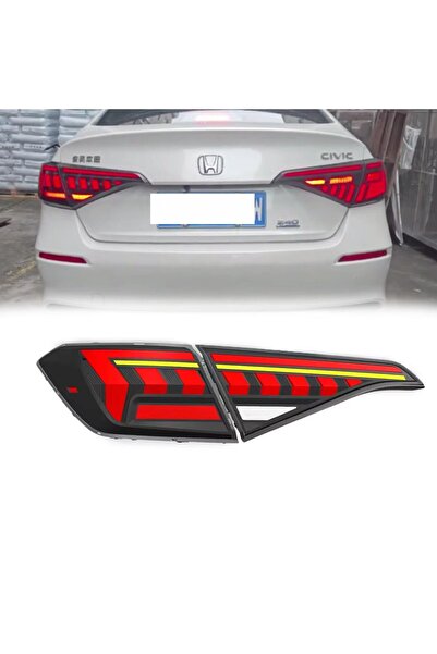autogp Honda civic fe1 stop lambası ledli sportline 2021+
