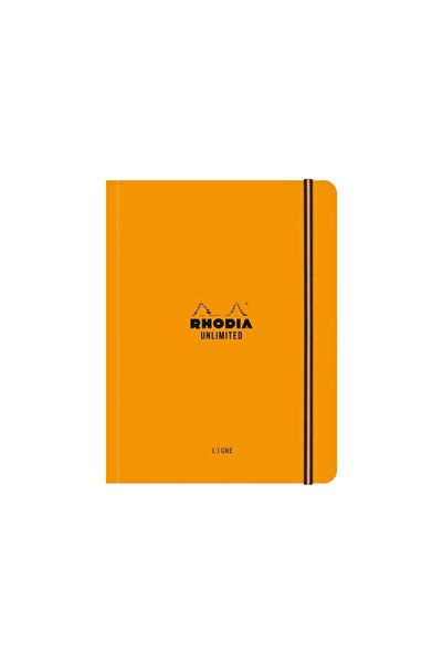 Rhodia Caiet nedatat A5+, 16 x 21 cm, 60 de pagini, Unlimited, portocaliu, pe...
