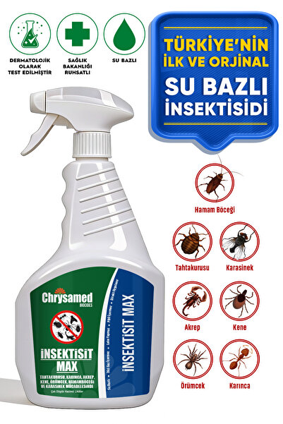 Chrysamed Insektisit Max 1000 ml Kene Bit Pire Böcek Haşere İlacı