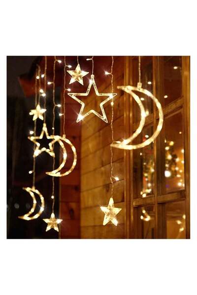 Arabest Solar LED Curtain Lights, Outdoor Decorative Waterproof Star Flashing...