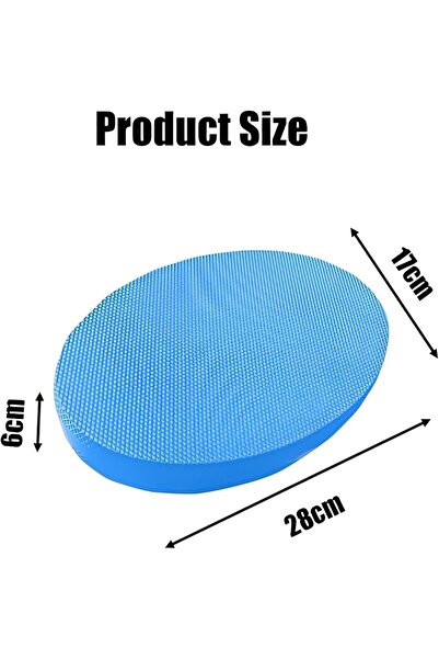 Arabest Oval Foam Balance Pad,3 Yoga Elastic Bands,TPE Balance Board for Adul...