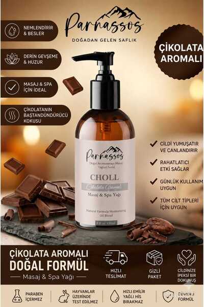 Parnassos Doğal Çikolata Aromalı Ve    Etkili Aromaterapi Masaj Yağı 150 Ml